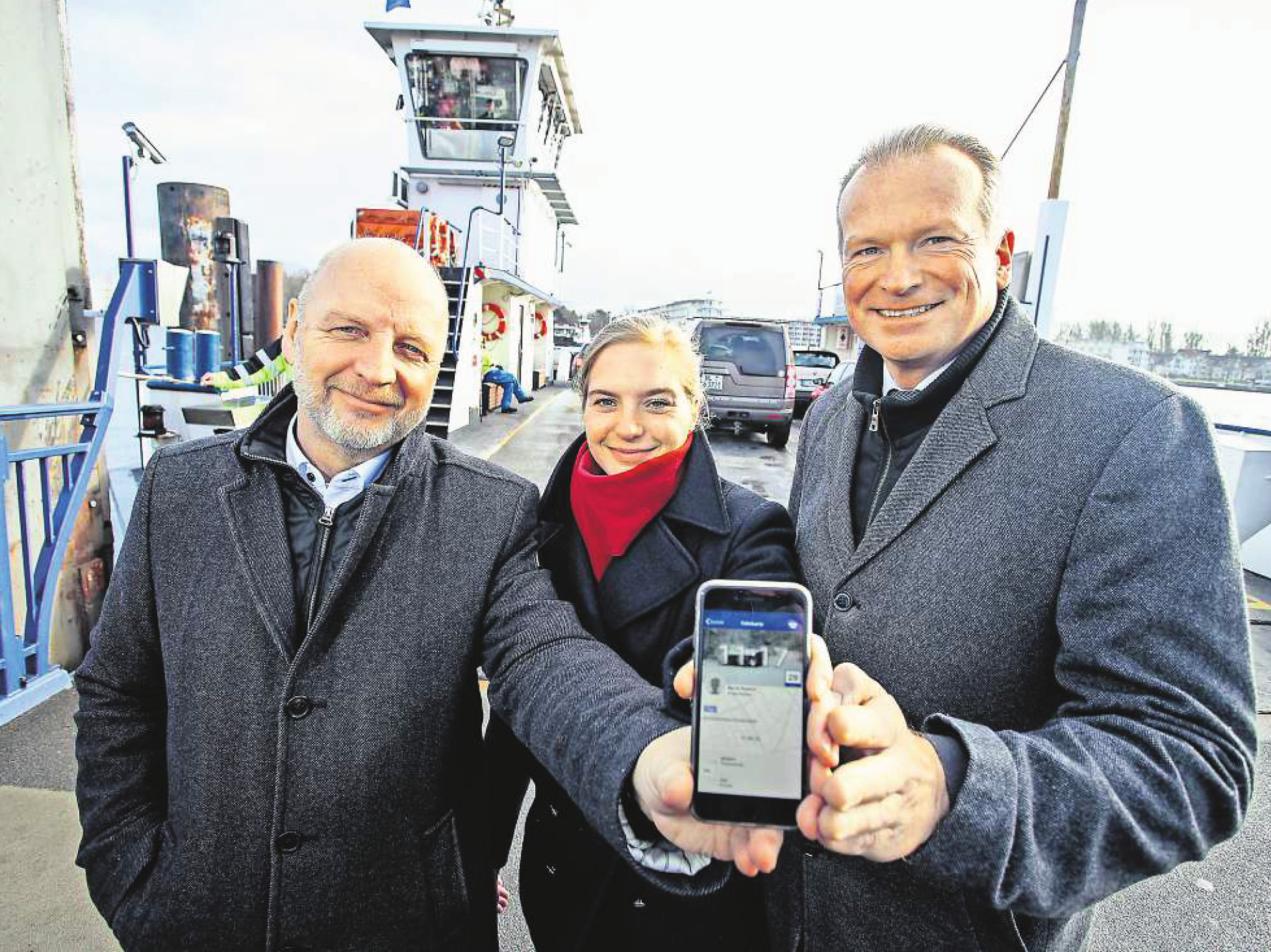 lubeck ferries showing their app