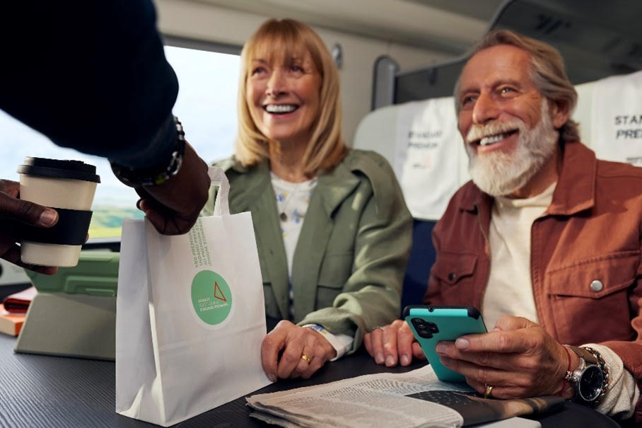 Customers on an Avanti train